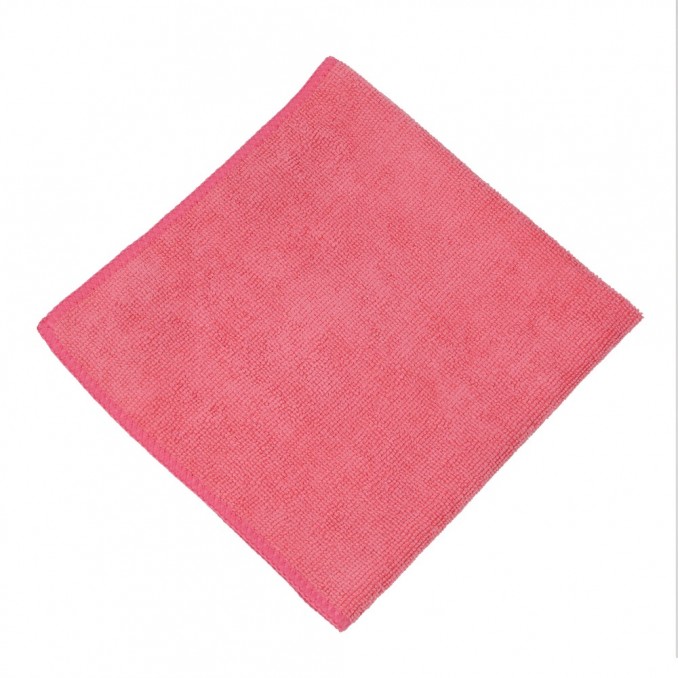 12"x 12" Bulk Multi-Purpose Microfiber Cloth - Pink