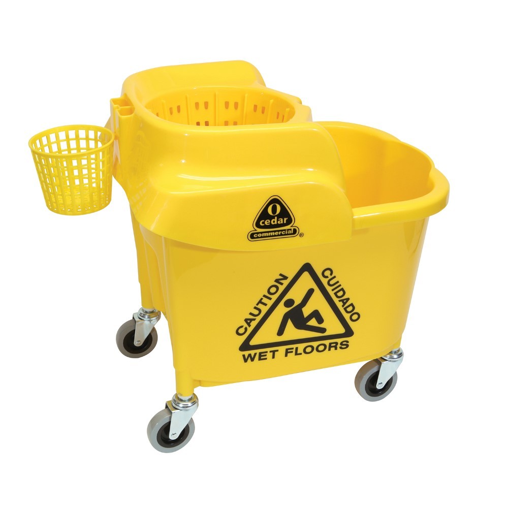 ^*^MaxiRough Mop Bucket & Wringer, Yellow