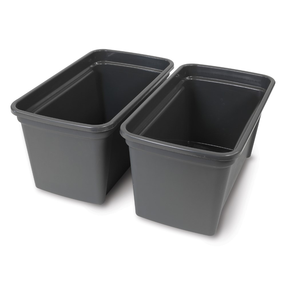 Two, 9-quart buckets